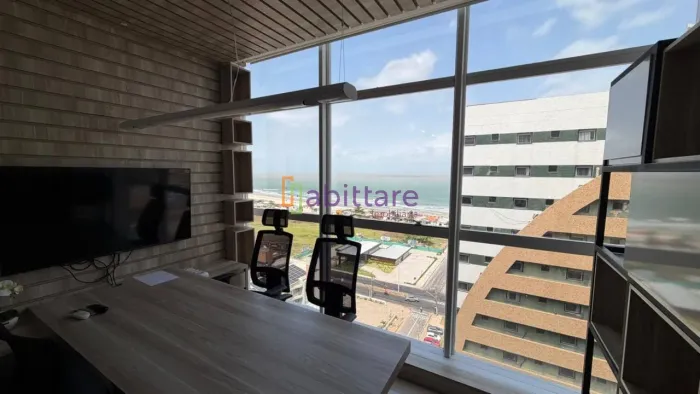 Alugo sala comercial mobiliada no Edificio Lagoa Corporate - Ponta D´Areia