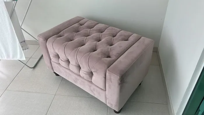 Puff Baú Rosa