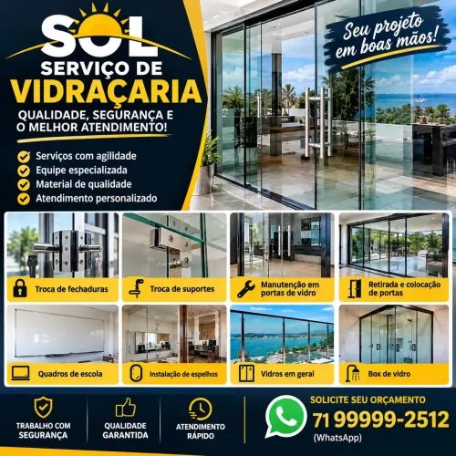 Manutenção, Porta de vidro, Box , janela