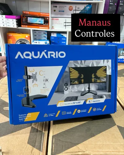 Suporte de Monitor Articulado Base Fixa Ergonômica