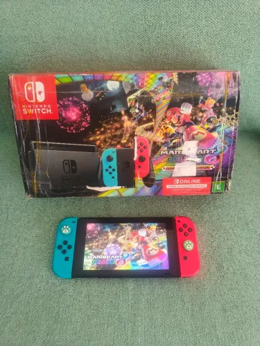 Nintendo Switch V2 Desbloq 64GB Completo