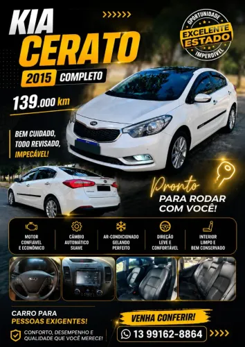 Kia Motors Cerato 1.6 16V Flex Aut. 2016