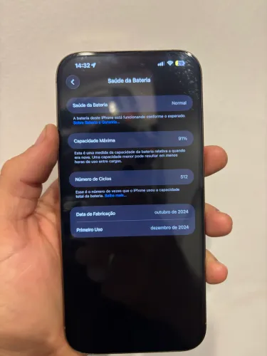 16 pro max 256Gb 91% todo original