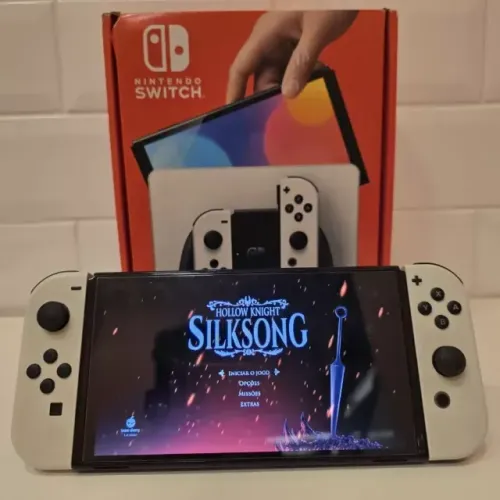 Nintendo Switch Oled - 64 Gb + 128Gb - Caixa - Desbloqueado