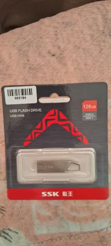 Pendrive USB 3.0 128GB de alta velocidade