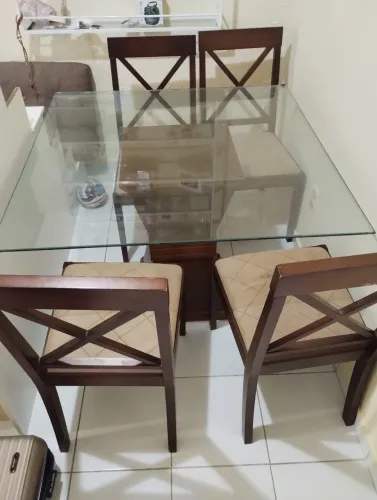 Mesa da kasa decor 4 lugares