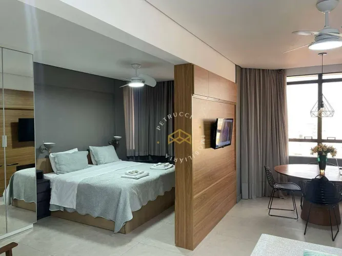 Flat com 1 dormitório para alugar, 47 m² por R$ 5.550,00/mês - Centro - Campinas/SP