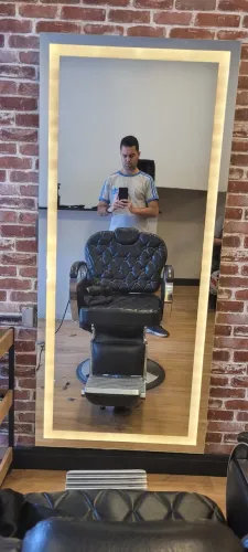 Espelho com LED 1.60 x 0.80 - Ideal para Barbearia, salão de beleza ou para seu quarto!