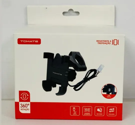 Suporte de celular para moto c carregador 