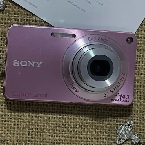 Câmera Sony Cybershot DSC-W350 (14.1 megapixels) Rosa