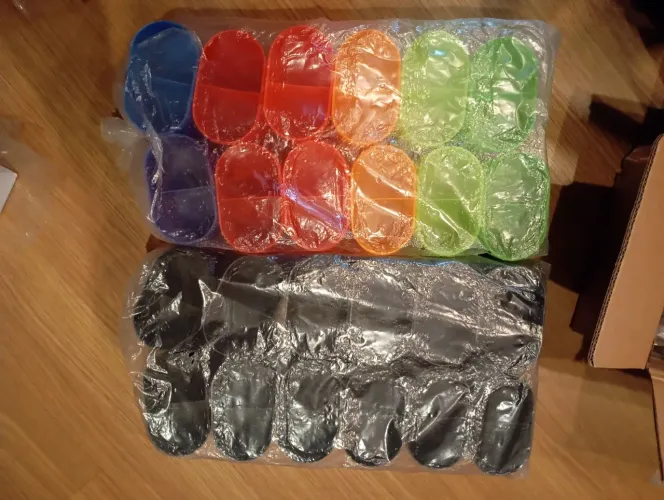 Lote de carretilhas para linha