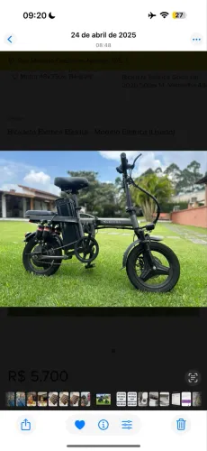 Bicicleta elétrica elektra