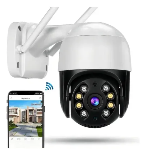 Câmera de Segurança Ip A8 App Icsee Full Hd Wifi 360 IP66 Branca