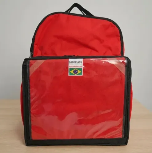 Bag SEMINOVA Motoboy Reforçada - Impermeavel 45LT - Vermelha