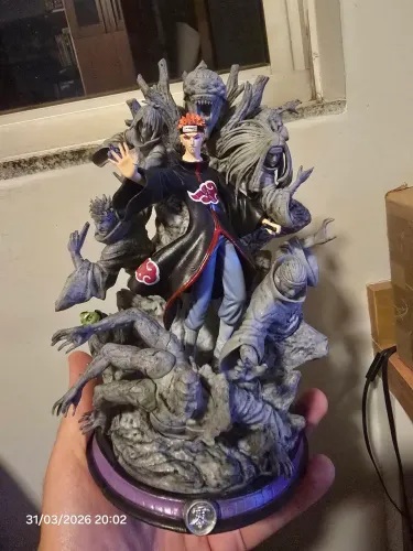 Figura Boneco Miniatura Naruto Pain Nagato 6 Caminhos da Dor Six Path Akatsuki Rinnegan