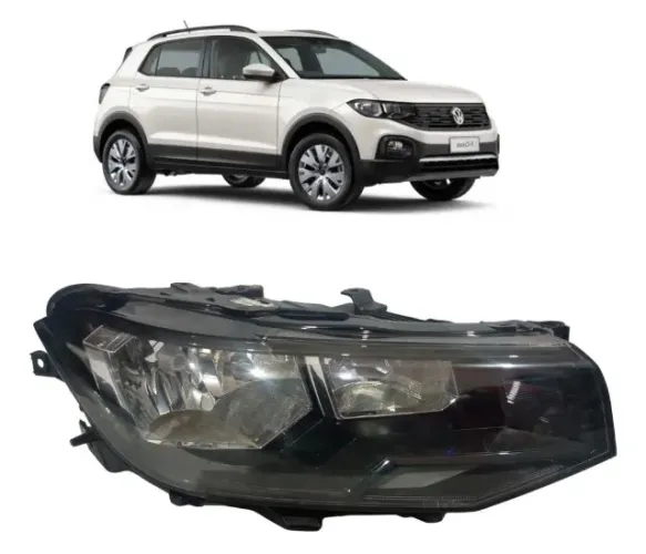 Farol Mascara Negra VW T-Cross 2019 a 2024  Original