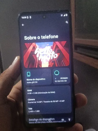 Celular Motorola moto G55