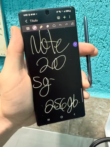Samsung Galaxy Note 20 5g 256gb - Preto