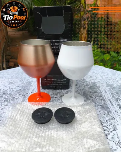 Taça Térmica Prismática Inoxidável 2 em 1 (410ml)