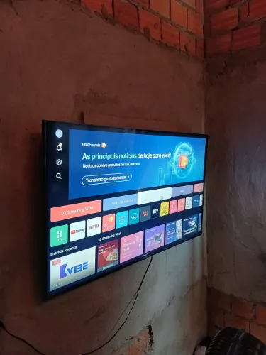 Tv 55 4k Android roku com controle olho mágico