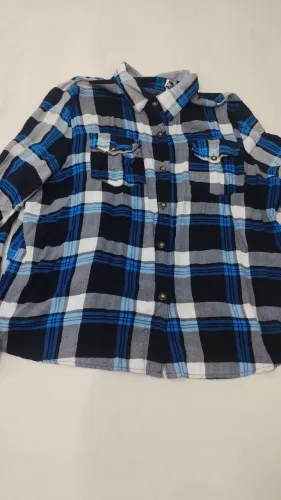 Camisa Xadrez Manga Comprida Feminina