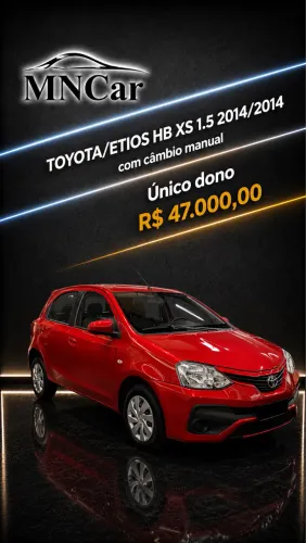 Toyota Etios XS 1.5 Flex 16V 5P Mec. 2014
