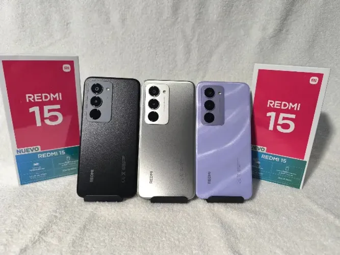 Celular Xiaomi Redmi 15 256GB 16GB Ram ,(8+8 GB RAM EXT) Bateria 7000 mAh, Snapdragon 685