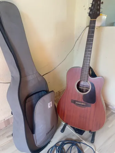 Violão Takamine Gd11 Mce Mahogany Fosco Elétrico + Bag + cabo + suporte de alta qualidade
