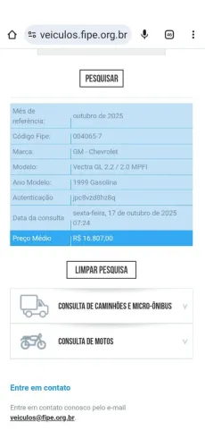 Chevrolet Vectra CD 2.2 16V / 2.0 16V Mec./aut. 1999