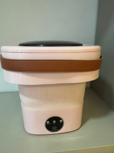 Mini Máquina De Lavar Roupa Dobrável Portátil