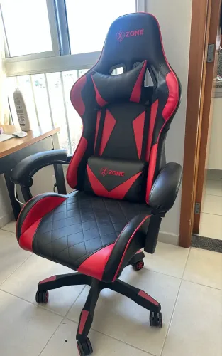 CADEIRA GAMER XZONE VERMELHO COM PRETO