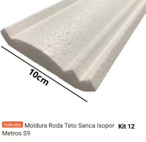 Vendo Moldura Roda Teto em isopor anti chamas kit com 12 metros.