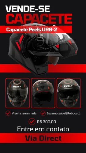 Capacete Peels URB-2 Escamoteável (Robocop)