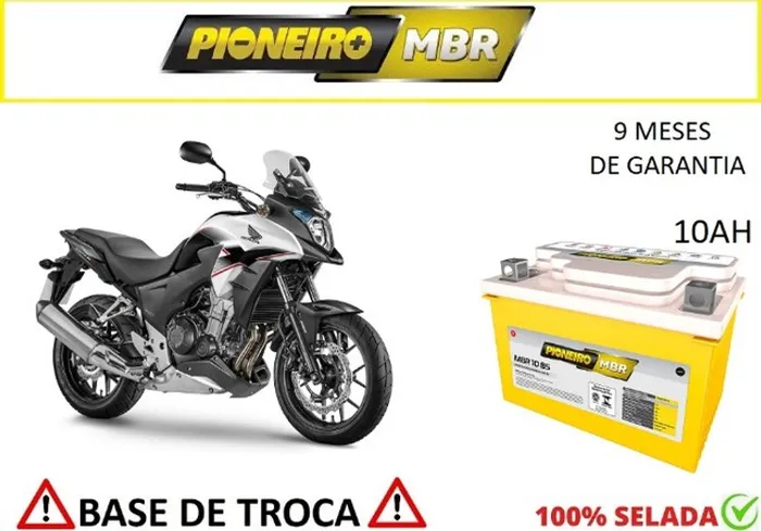 Bateria Automotiva Pioneiro CB 500X 10Ah 12v 