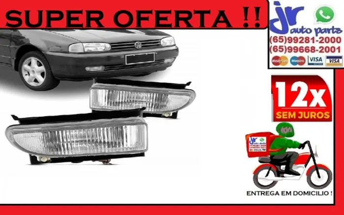 Par farol de milha gol G2 (Bolinha) Auxiliar Neblina