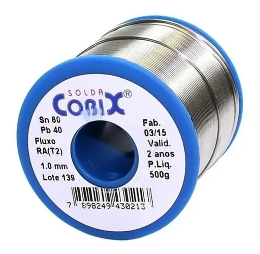Solda Azul 60 X40 500g 1 Mm Cobix