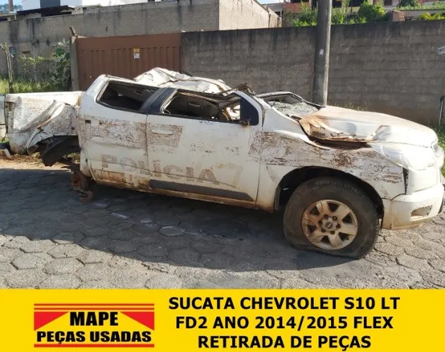 Sucata Chevrolet S10 Flex 2015  FD2 4x2 2014/2015 Retirada de Peças