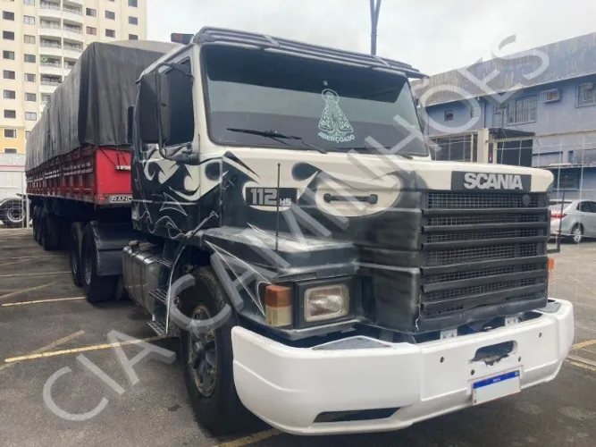 Conjunto Scania 112h Ano 1985 6x2 + Carreta Grade Alta 1998