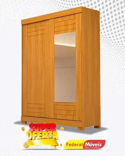 Guarda Roupa 2 Portas Com Espelho 100% MDF Direto da Fabrica Fazemos Entrega