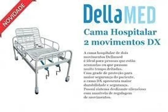 cama hospitalar dellamed 2 movimentos nova em promoção 