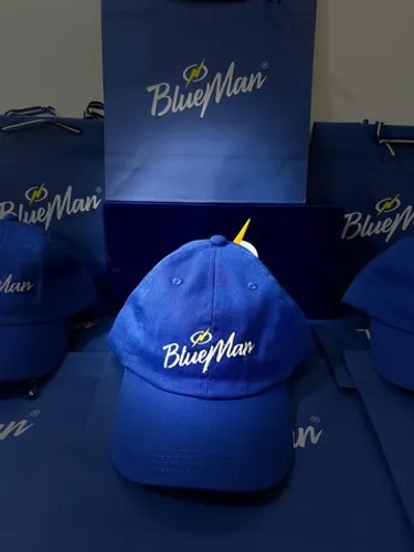 Boné de Sarja Aba Curva Blue Man
