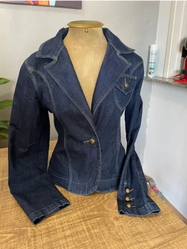 Marca Bivik tamanho G jaqueta jeans casaco feminino 