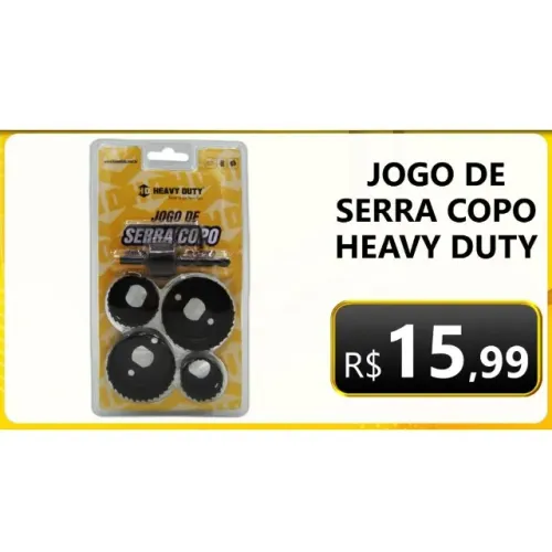 Jogo de serra copo heavy duty