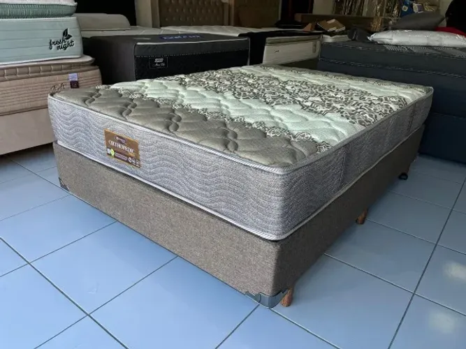 Cama Box de Casal Espuma Semi Ortopédica Marca Sankonfort Orthopedic Nova!