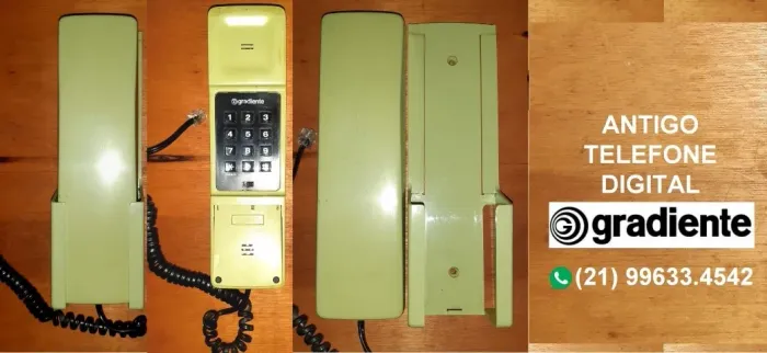 Antigo telefone analógico - Gradiente anos 1980