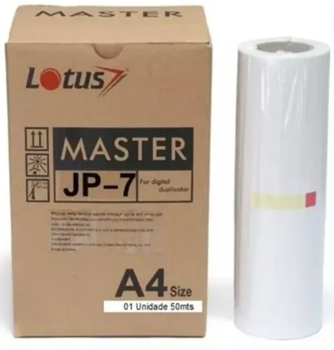 Master para Duplicadora Ricoh JP 730/735 A4. Rolo 50m.