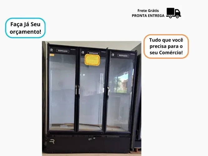 Refrigerador 3 Portas Auto Serviço Novo