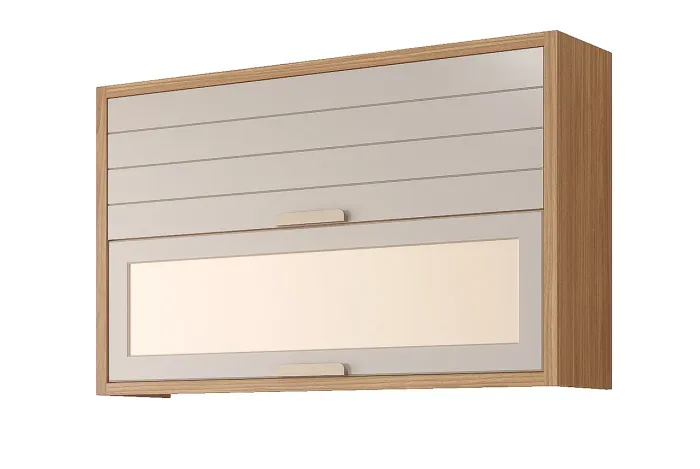 Aéreo Eloise 120 2 Portas Basculante com 1 Vidro Reflecta s43