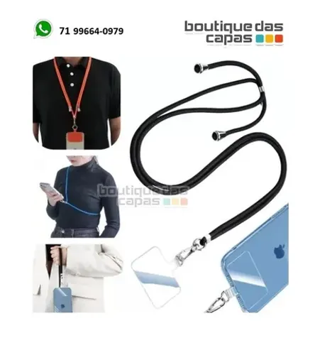 Cordão com suporte Universal Celular Nylon Crossbody iphone xiaomi motorola lg samsung