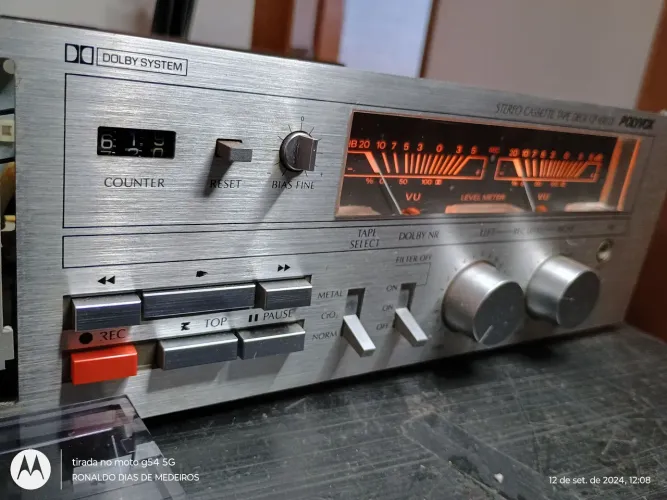 Tape deack polivox cp650d ( canal direito bom , esquerdo baixo)